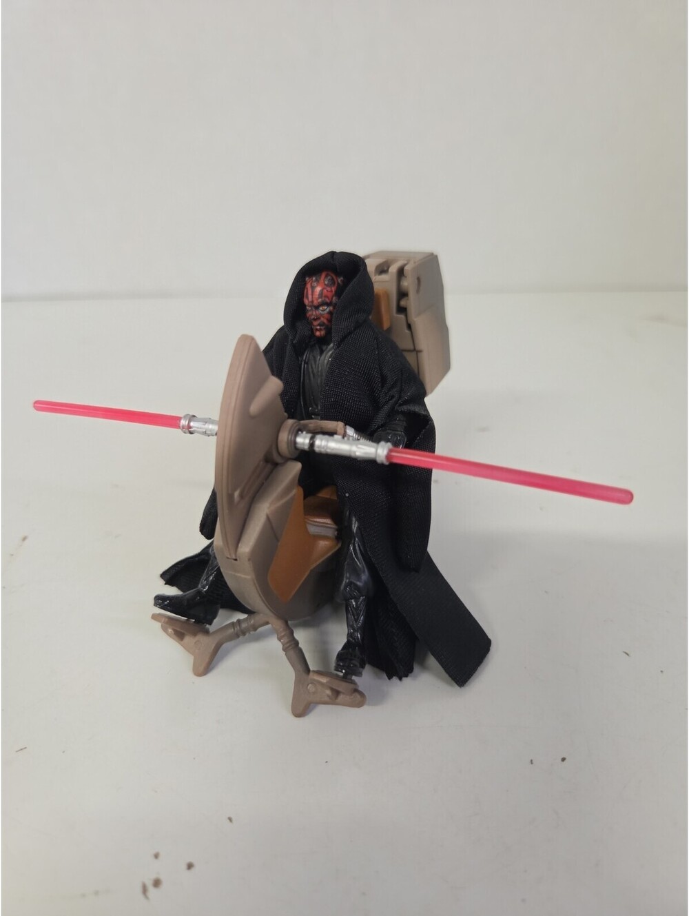Star Wars 3.75" TPM Menace Episode 1 Darth Maul & Sith Speeder Complete 1999